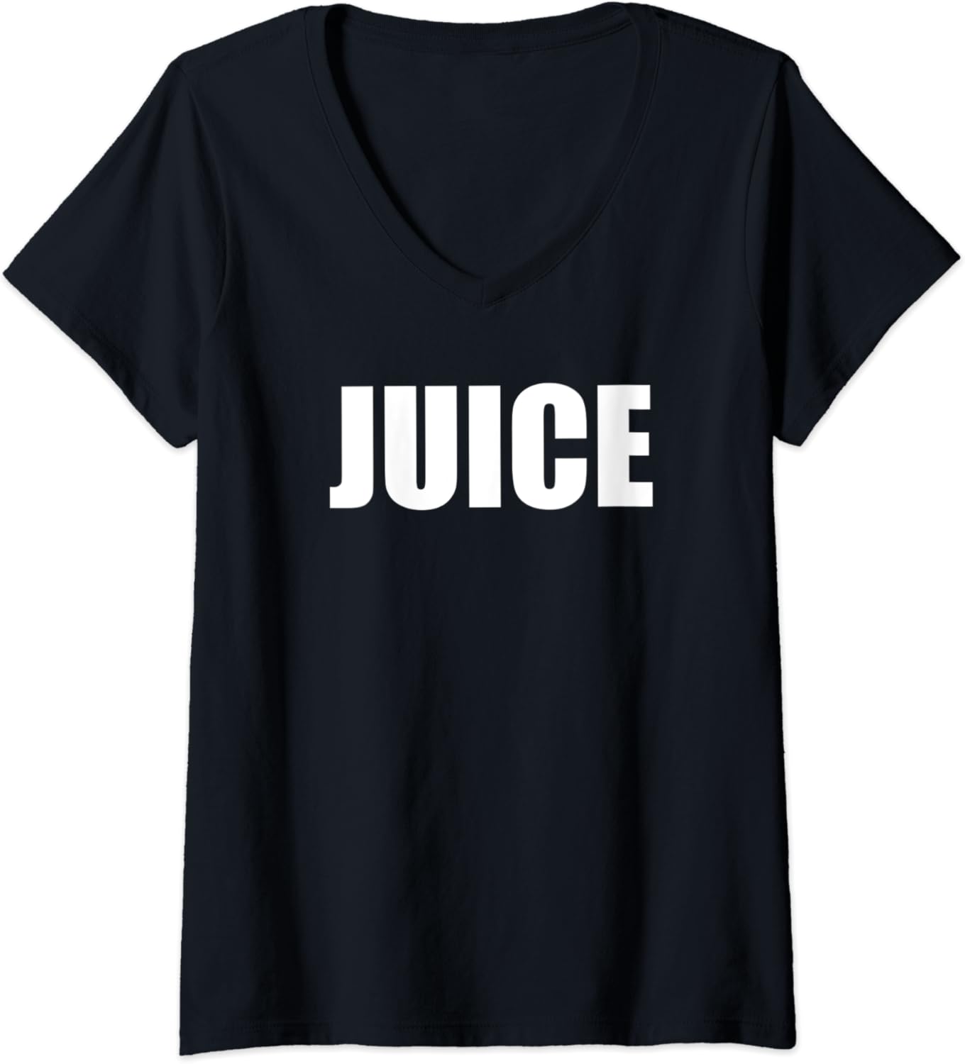 Womens GIN & JUICE Juice Matching Couples Halloween VNeck